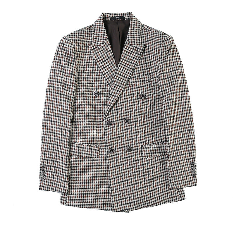 Men's Spring New Houndstooth Suit Jacket