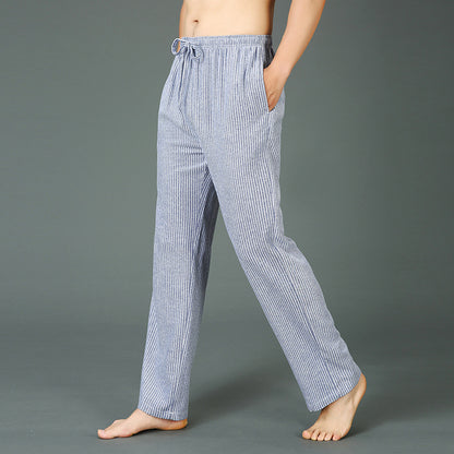 AutumnWinter Men's Pure Cotton Fleece Pajama Pants