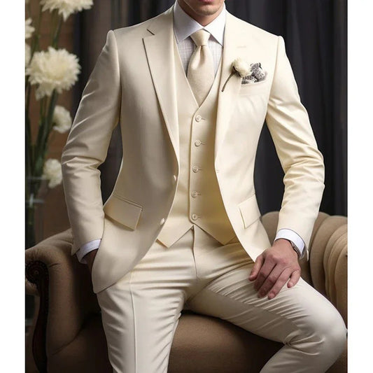 Elegant Business Banquet Suit Set For Men