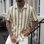 European And American Men's V-Neck Shirt
