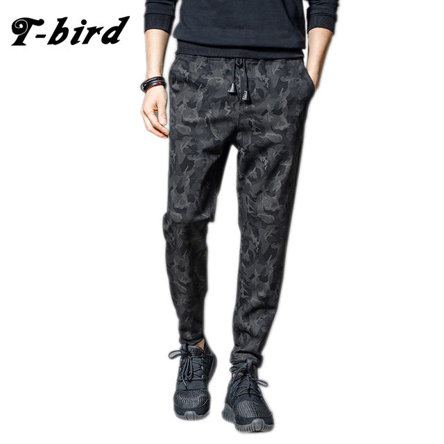 Pantalon de jogging T-Bird pour homme : pantalon camouflage streetwear et hip-hop, survêtement de haute qualité.