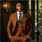 Men's Fashionable Casual Slim-Fit Three-Piece Suit