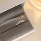 S999 Pure Silver Starry Knot Ring For Women, INS Niche Design, Light Luxury, Minimalist Frosted Hollow Star Finger Ring