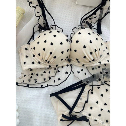 Girls' Sexy Lingerie Women's Polka-Dot Lace Small-Chest Style