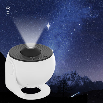 Projecteur de galaxie et veilleuse étoilée : lampe de planétarium avec rotation à 360°, idéale pour chambre d'enfant, cadeau de Saint-Valentin ou décoration de mariage.