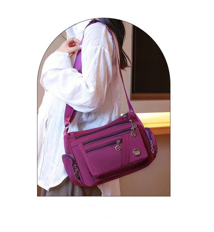 Sac à Bandoulière Polyvalent en Nylon – Confort &amp; Résistance