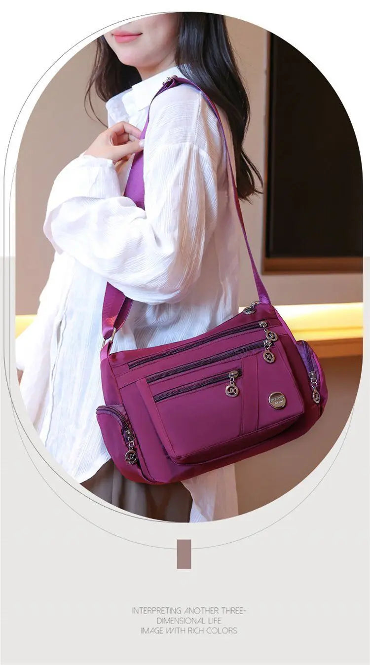 Sac à Bandoulière Polyvalent en Nylon – Confort &amp; Résistance