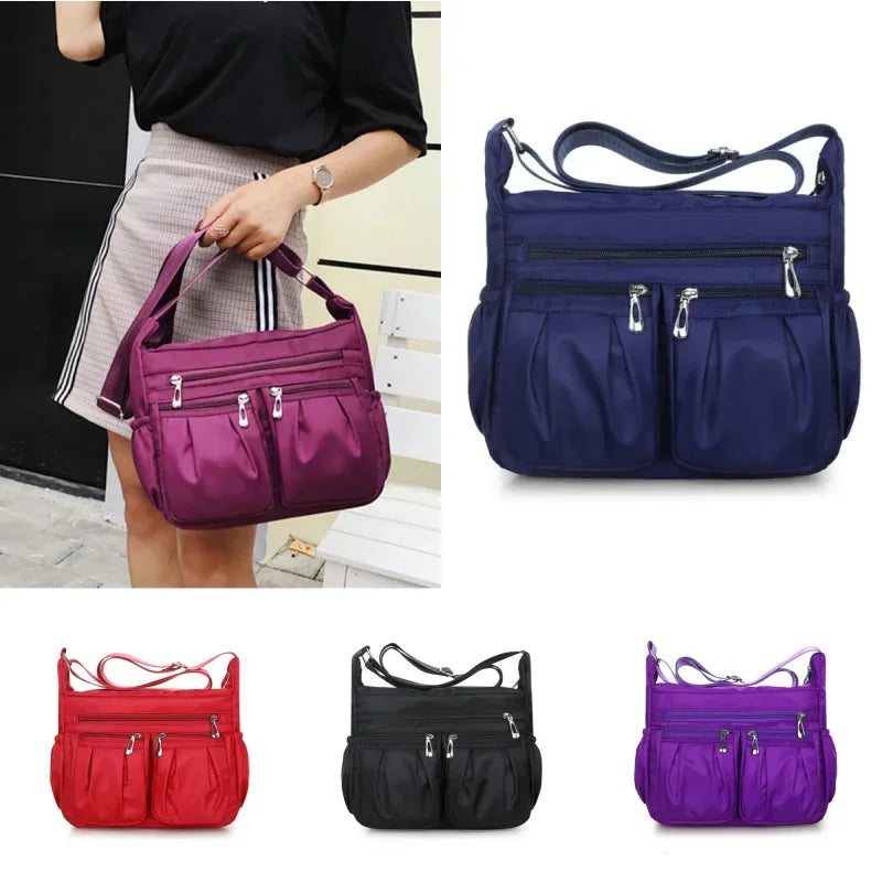 Sac à Bandoulière Polyvalent en Nylon – Confort &amp; Résistance