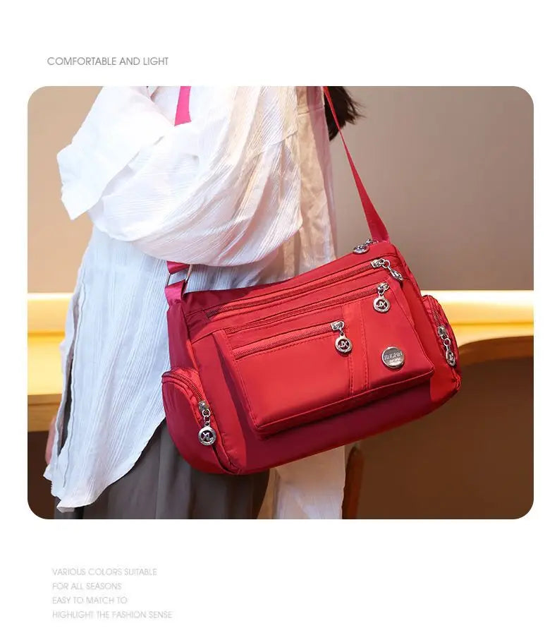 Sac à Bandoulière Polyvalent en Nylon – Confort &amp; Résistance