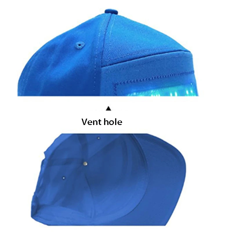 Luminous LED Cap DIY Message And Picture Bluetooth Control Fashion Apparel Accessories LED Decor Glowing Baseball Cap