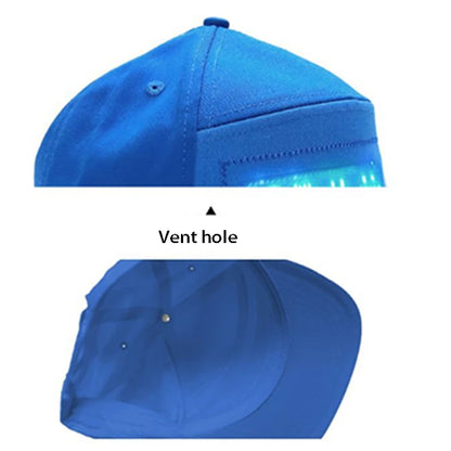 Luminous LED Cap DIY Message And Picture Bluetooth Control Fashion Apparel Accessories LED Decor Glowing Baseball Cap