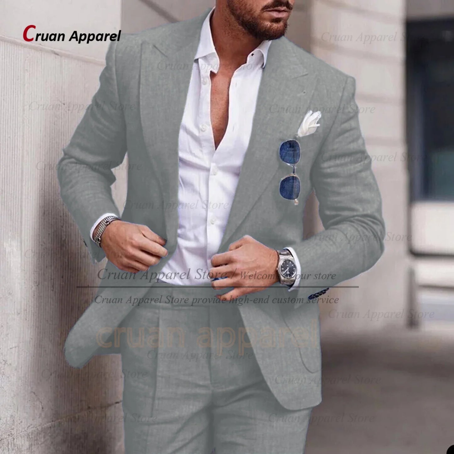 Costume Décontracté – Style Estival &amp; Confort en Lin