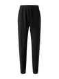 Men's Waffle Check Stand-Up Collar Semi-Casual Business Suit Button-Down Top with Comfortable Trousers have 1/2pieces