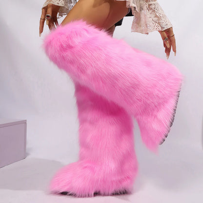 Cuissardes de Neige "Furry Punk" HSFUR – Chaleur Extrême &amp; Style Alternatif