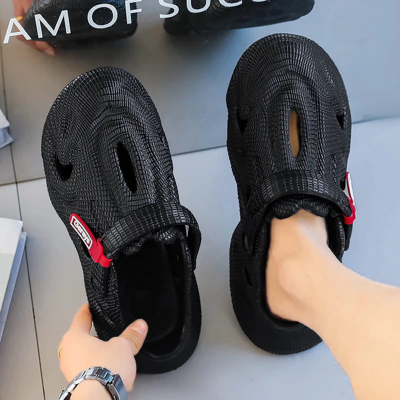 Baotou Slippers for Men and Women 2025 New Summer Outdoor Wear Non-Slip Anti-Odor Sports Beach Dual-Use Sandals and Slippers