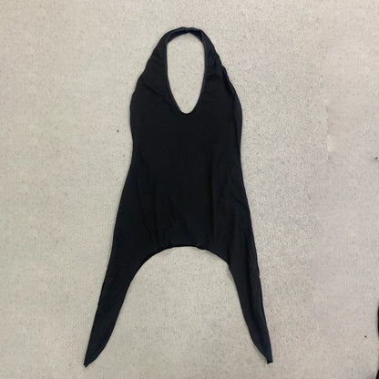 Hottie Irregular Wild Sexy Classic Halter Deep V Neck High Waist Open Back Sleeveless Mini Dress Rave Party Night Club Wear