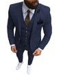 New Pink Men's 3 Pieces Suit Formal Business Notch Lapel Slim Fit Tuxedos Best Man Blazer For Wedding(Blazer+Vest+Pants)