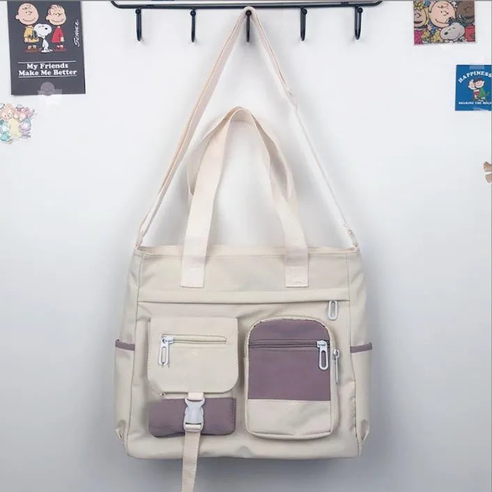 New Canvas Women Handbags Messenger Bag Youth Ladies Fashion Shoulder Tote Bag Versatile Female Crossbody Bags Pouch Pack Bolsas