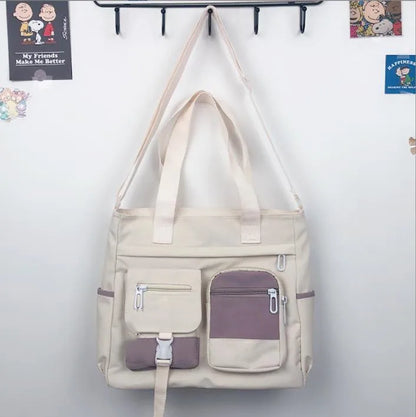 New Canvas Women Handbags Messenger Bag Youth Ladies Fashion Shoulder Tote Bag Versatile Female Crossbody Bags Pouch Pack Bolsas
