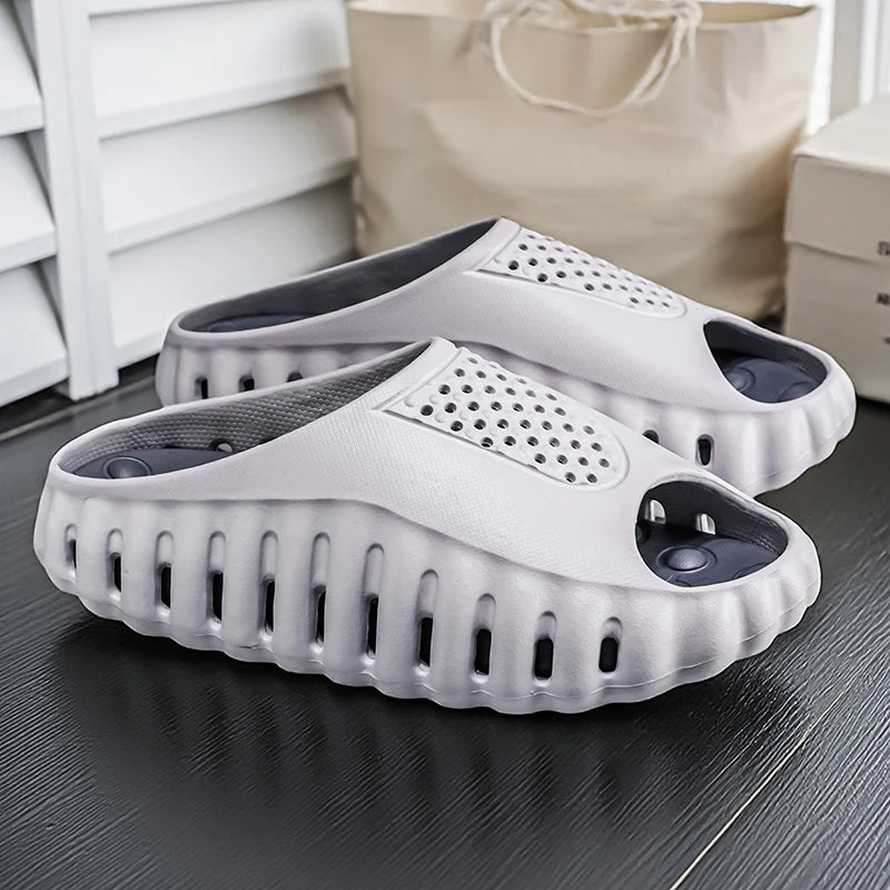 Spring Summer New Men's Massage Slippers Indoor Outdoor Sandals Beach Men Casual Shoes Comfortable Slides Male Home Slippers