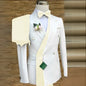 Costume de Mariage Ample Fnoexw – Style Formel, Confort Coton &amp; Braguette à Boutons