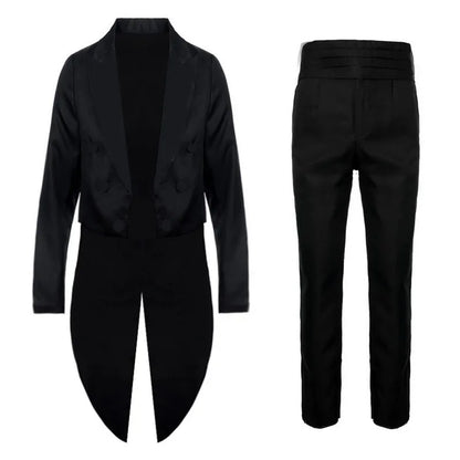 Costume Queue-de-Pie Homme "Classic Tuxedo" – Style Gothique &amp; Formel