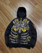 Explosions Y2K Hooded sweater Men American Retro Hip-Hop Street Graffiti Unisex Zipper Hoodie Fashion Printed Pattern Sweatshirt