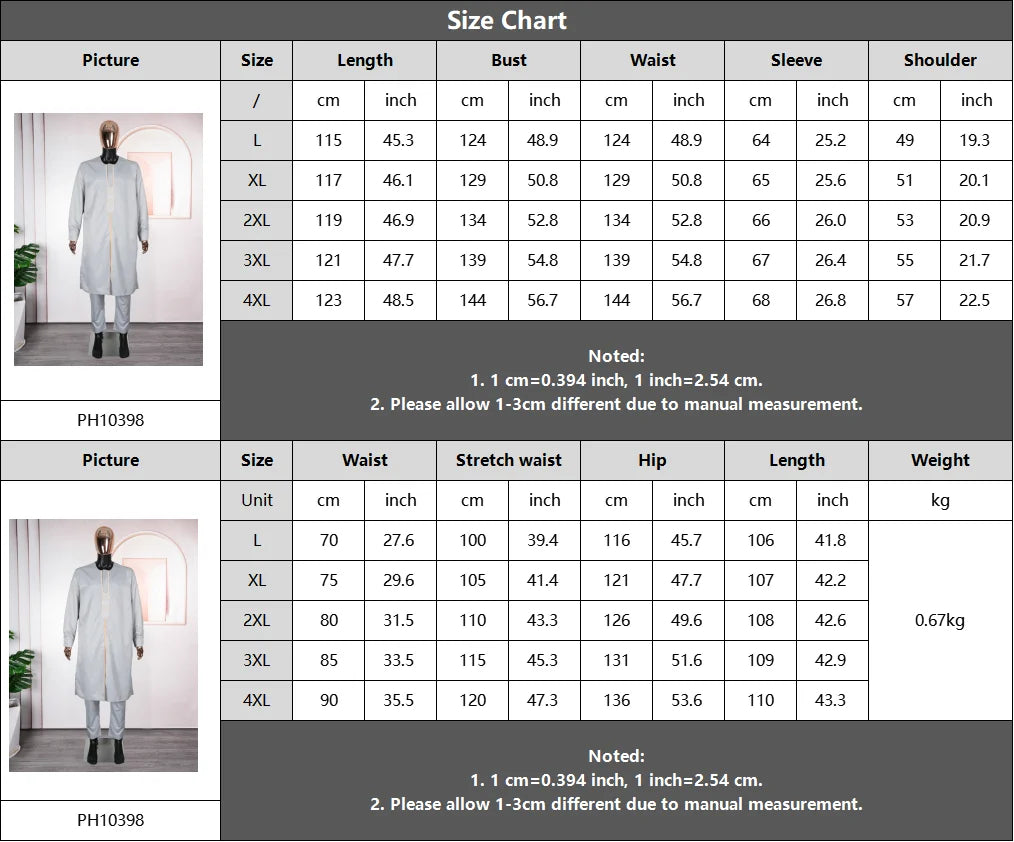New African Traditional Clothes For Business Men Embroidery Dashiki Robe Shirt and Pants Sets 2 PCS Outfits Wedding Party 2025