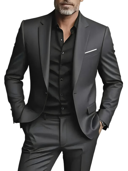 2 Pieces Extra Large Size Suits For Men Wedding Groom Tuxedos Prom Sets Business Male Blazer Trajes De Hombre