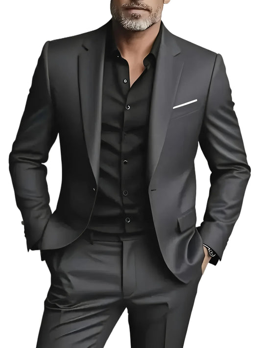 2 Pieces Extra Large Size Suits For Men Wedding Groom Tuxedos Prom Sets Business Male Blazer Trajes De Hombre