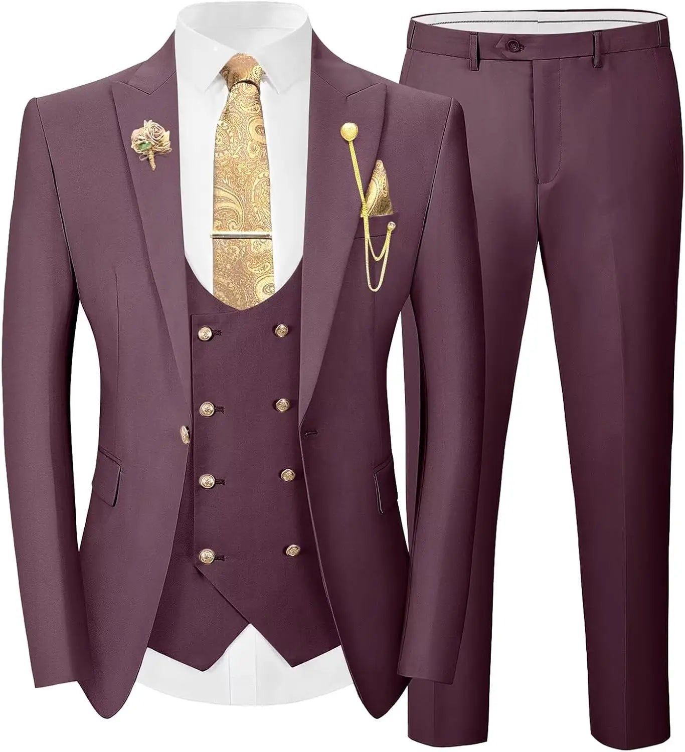 Costume de Mariage "Smart Casual" WSMDA – Simple Boutonnage, Coton &amp; Polyester Premium
