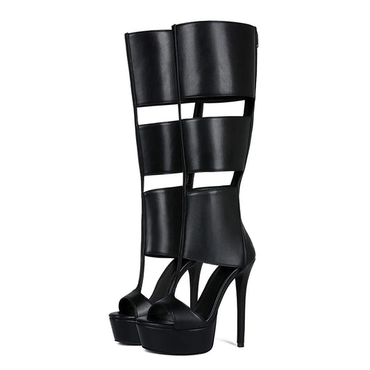 Summer sexy high heel platform  women sandal belt peep toe night party sandal