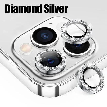 3Pcs Metal Lens Protector Glass for IPhone 16 13 12 11 14 15 Pro Max Mini Back Camera Lens Protection for IPhone 14 15 16 Plus