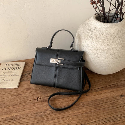 Elegant Versatile Ladies Crossbody Bag Handbag  Bag Fashionable Outgoing Small Handle Bag Commuting Style Detachable Strap