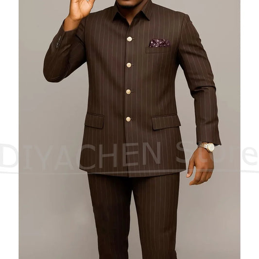 Costume Homme Slim Fit LAIDITYA – Simple Boutonnage, Style Smart Casual &amp; Sur-Mesure Artisanal