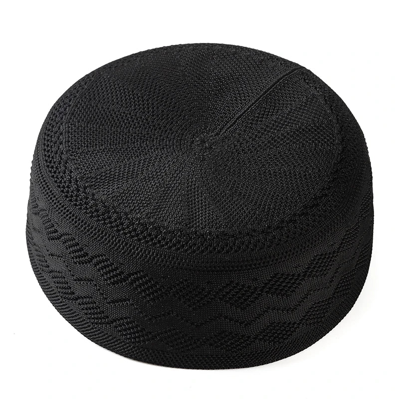 Islamic Man Turban Keffiyeh Turkish Kufi Cap - New Muslim Prayer Hat Jewish Hijab for Men Saudi Arabia Indian Style