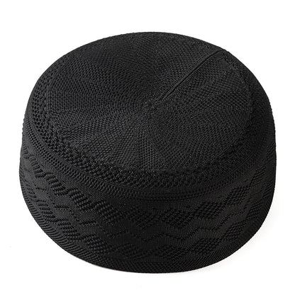 Islamic Man Turban Keffiyeh Turkish Kufi Cap - New Muslim Prayer Hat Jewish Hijab for Men Saudi Arabia Indian Style