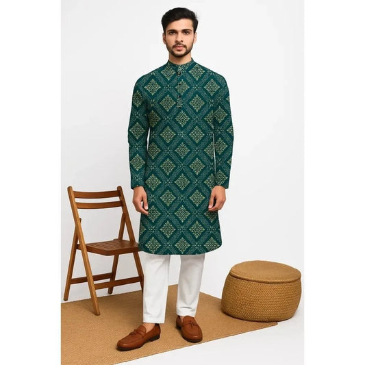 India Men Spring Shirt Tradition Kurtas Vintage Long Blouse