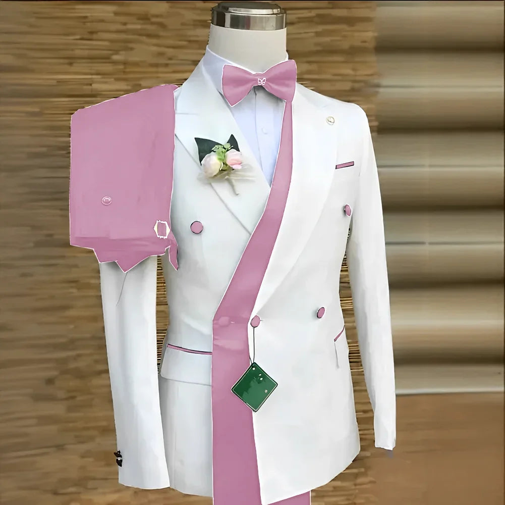 Costume de Mariage Ample Fnoexw – Style Formel, Confort Coton &amp; Braguette à Boutons