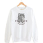 Men's autumn round neck sweatshirt set, luxurious printed simple casual sports set
