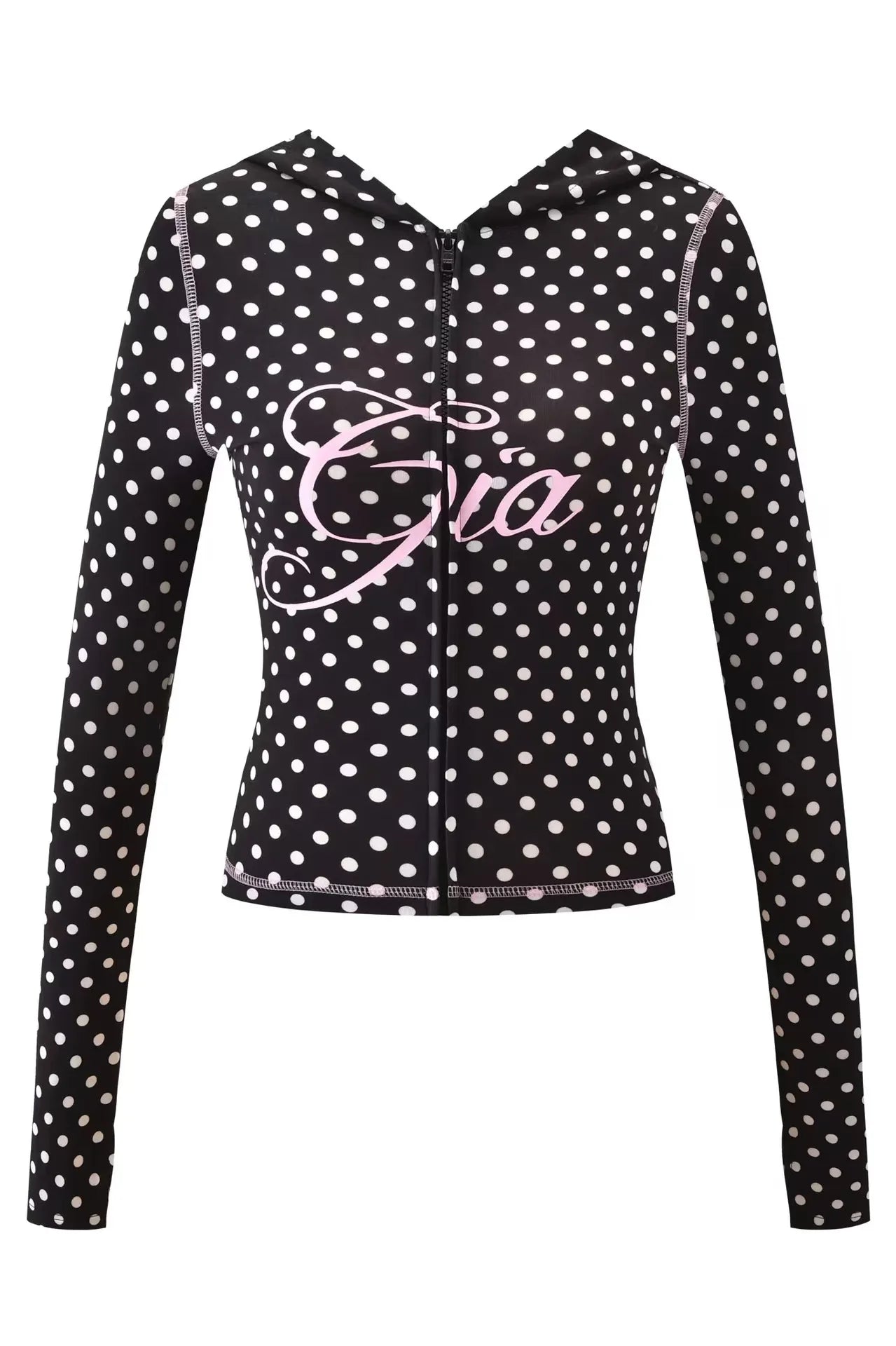 slim fit shoulder floral print bright line design slim fit hooded zipper short jacket pants for women