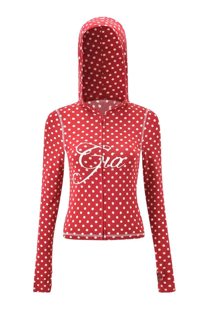 slim fit shoulder floral print bright line design slim fit hooded zipper short jacket pants for women