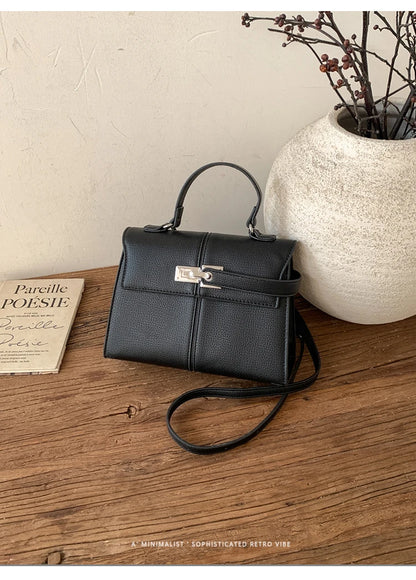 Elegant Versatile Ladies Crossbody Bag Handbag  Bag Fashionable Outgoing Small Handle Bag Commuting Style Detachable Strap