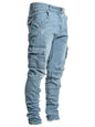 Jean Coupe Pencil en Denim Premium – Style Casual, Taille Basse &amp; Fini Adouci