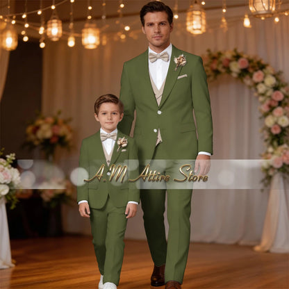 Costume de Mariage &amp; Banquet – Coupe Droite, Élégance Printemps-Automne (Origine France)