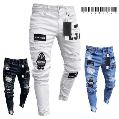 Jean Coupe Pencil en Denim Premium – Style Casual, Taille Basse &amp; Délavage Clair