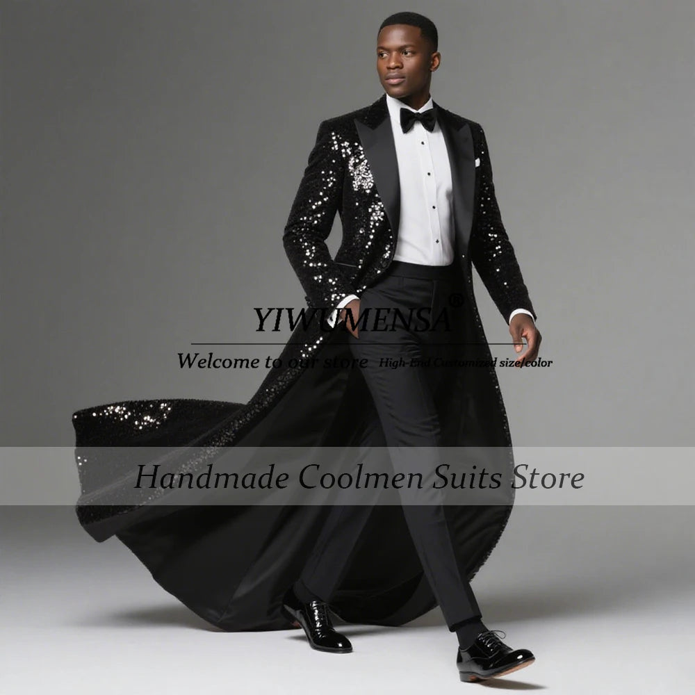 Costume de Mariage Slim Fit B341 – Double Boutonnage, Tissage Tatting &amp; Confection Sur-Mesure