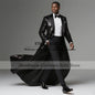 Costume de Mariage Slim Fit B341 – Double Boutonnage, Tissage Tatting &amp; Confection Sur-Mesure