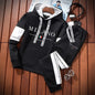Hot Sales Mens Tracksuit Casual Print Sweatshirts Single Piece Hoodie Pants Sports Jogging Mens Clothing AutumnWinter Sportswear