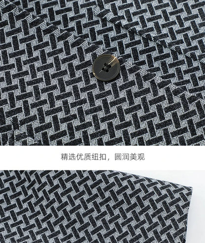 2026 Spring New Men's Blazer Business Casual Suit Jacket Middle Aged Male Fashion Office Wear Outerwear Top